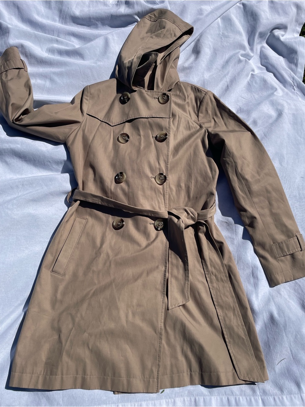 Sam Edelman Hooded Trench Coat